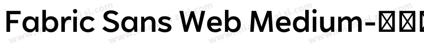 Fabric Sans Web Medium字体转换